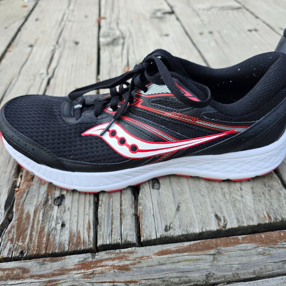 Saucony Grid Cohesion 13 Running Shoes - Black - Picture 9 of 10